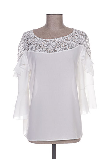 cotton brothers chemises femme de couleur blanc