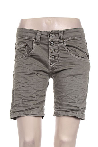 please shorts / bermudas femme de couleur gris