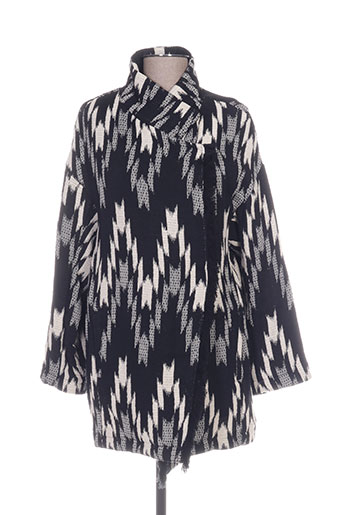 ikks manteaux femme de couleur noir
