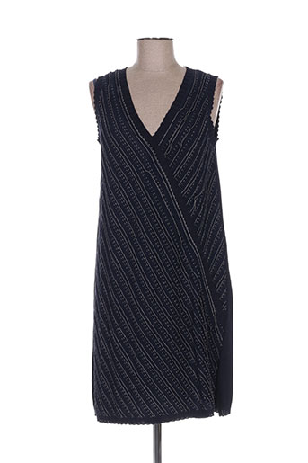 tricot chic robes femme de couleur bleu
