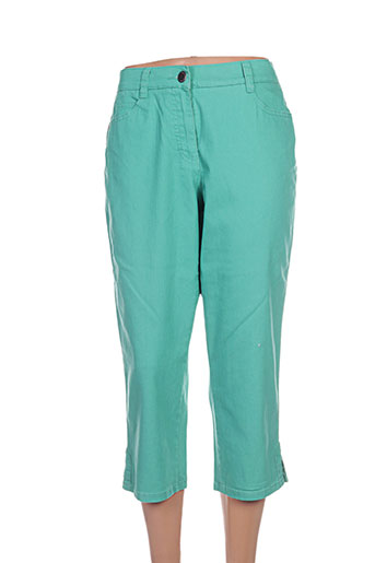 lebek pantacourts femme de couleur vert
