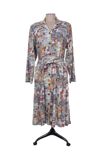 guy dubouis robes femme de couleur gris