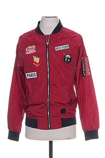 aarhon vestes homme de couleur rouge