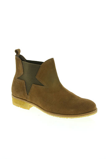 coco et abricot chaussures femme de couleur marron