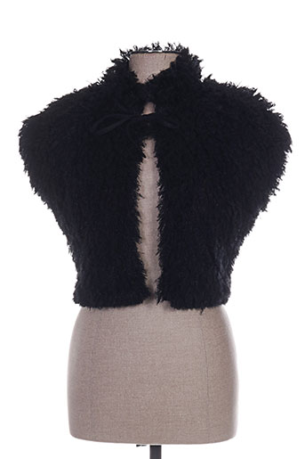 enjoy gilets femme de couleur noir