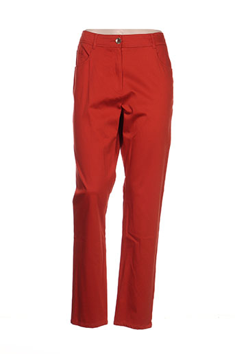 pause cafe pantalons femme de couleur orange