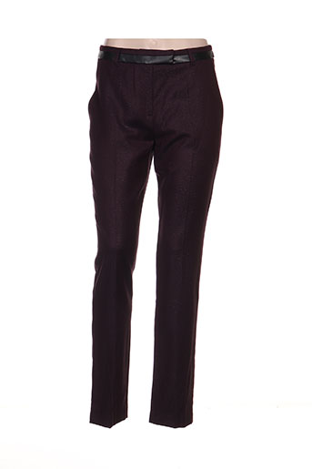 pause cafe pantalons femme de couleur violet