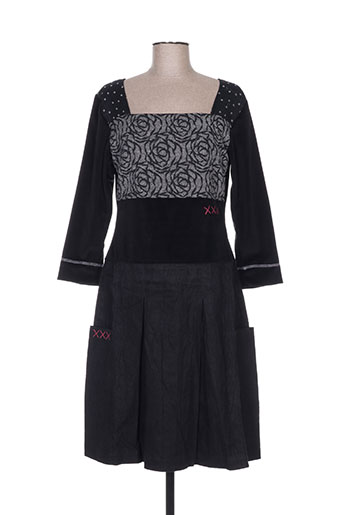 nid d'abeille robes femme de couleur noir