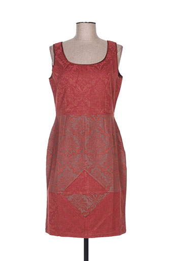 nid d'abeille robes femme de couleur orange