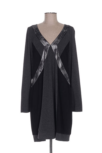 lauren vidal robes femme de couleur gris
