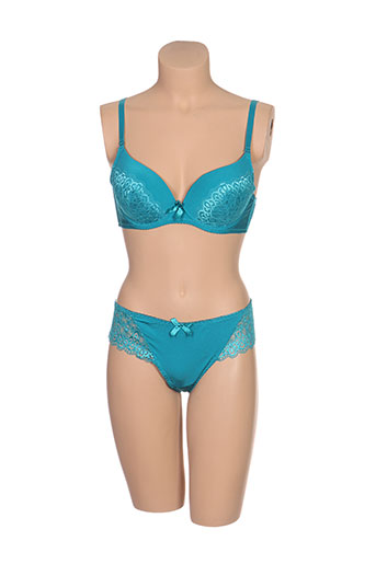 h.nathalie lingerie femme de couleur bleu