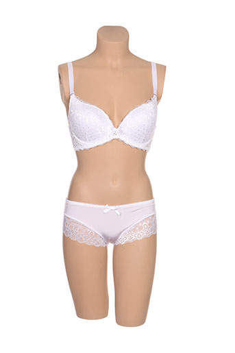 h.nathalie lingerie femme de couleur blanc