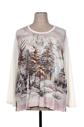 jean gabriel t-shirts femme de couleur beige