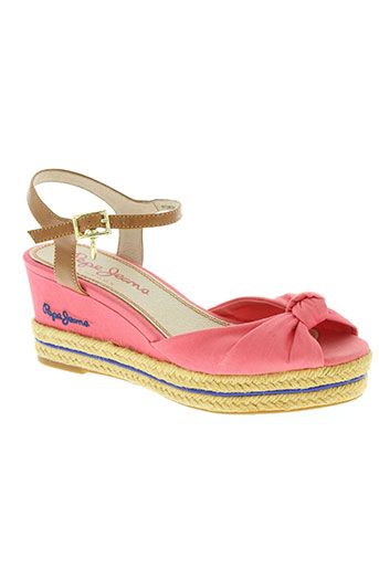 pepe jeans chaussures femme de couleur rose