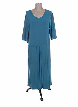 Robe longue bleu AUREA VITA pour femme