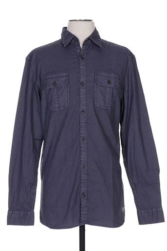 jack EFFI_CHAR_1 jones chemises homme de couleur bleu