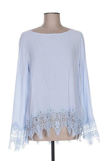 vila chemises femme de couleur bleu