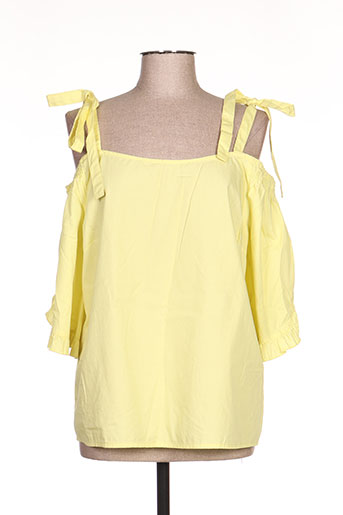 vila chemises femme de couleur jaune
