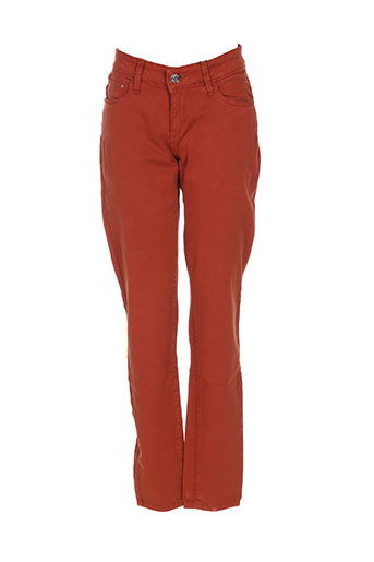 tiffosi pantalons femme de couleur orange