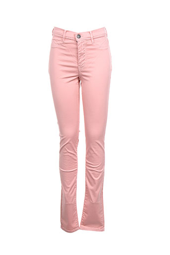 teddy smith pantalons fille de couleur rose
