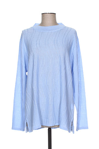 bonneterie creusoise pulls femme de couleur bleu