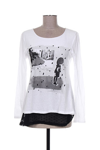 les filles de neaux t-shirts femme de couleur blanc
