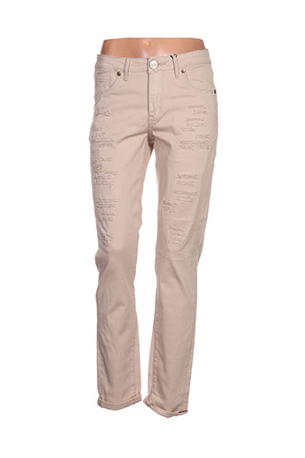 veto jeans femme de couleur beige