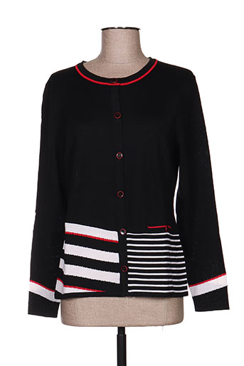 pauporté gilets femme de couleur noir