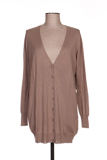maxmara gilets femme de couleur marron