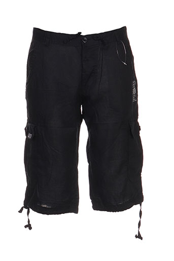 kilwox shorts / bermudas homme de couleur noir