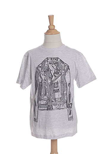 3 pommes t-shirts garçon de couleur gris
