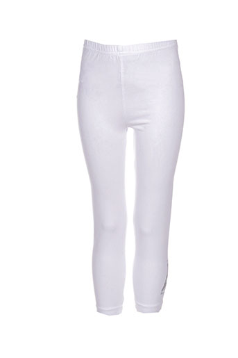 3 pommes pantalons fille de couleur blanc