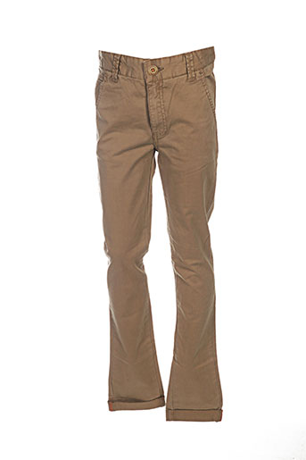 kaporal pantalons garçon de couleur marron