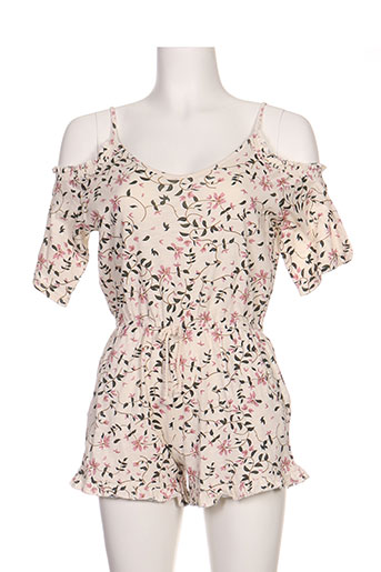 teddy smith combinaisons fille de couleur beige