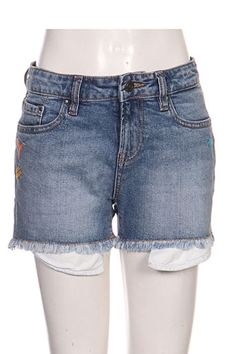 teddy smith shorts / bermudas fille de couleur bleu