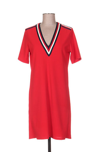 quinze heures trente robes femme de couleur rouge