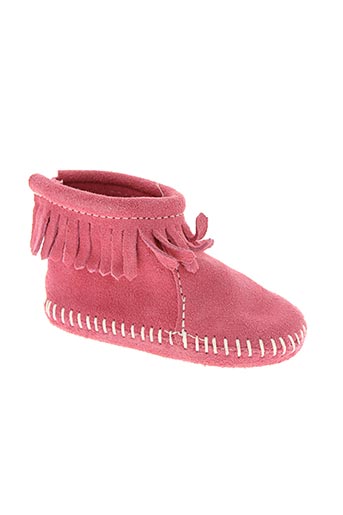 minnetonka chaussures fille de couleur rose