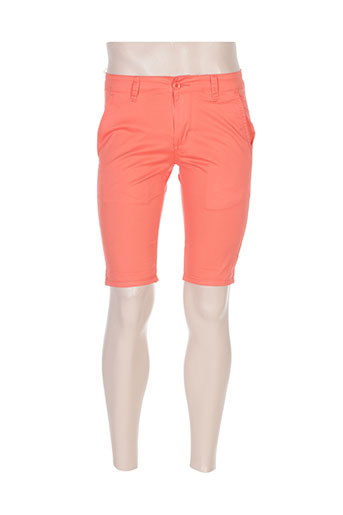 leeyo jeans shorts / bermudas homme de couleur orange