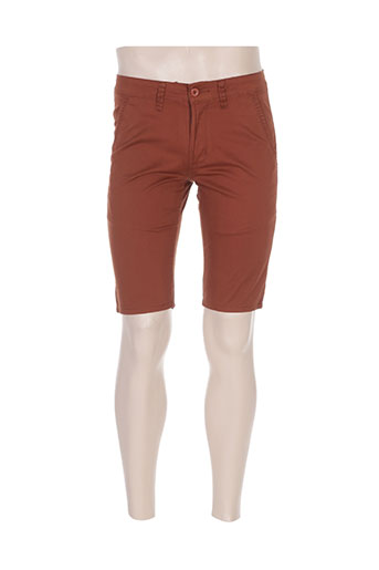 leeyo jeans shorts / bermudas homme de couleur marron