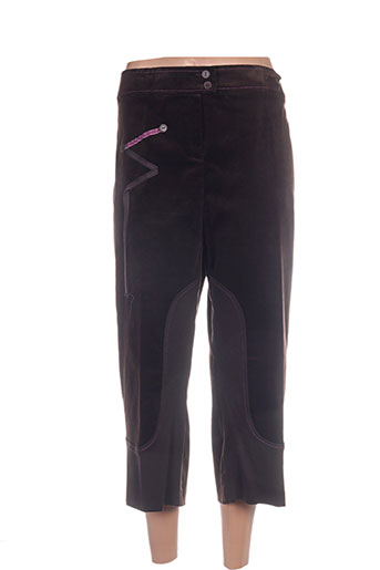 jean delfin pantalons femme de couleur marron