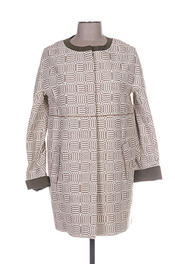trench EFFI_CHAR_1 coat manteaux femme de couleur beige