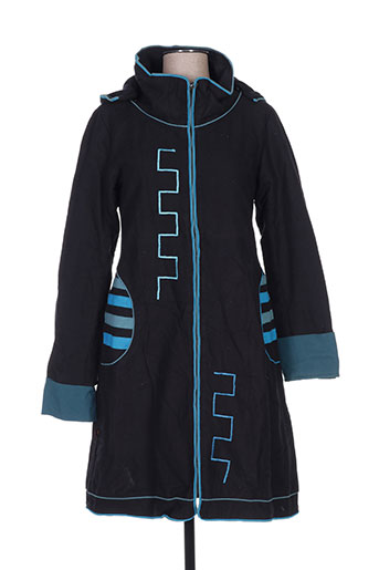 bamboo's manteaux femme de couleur bleu