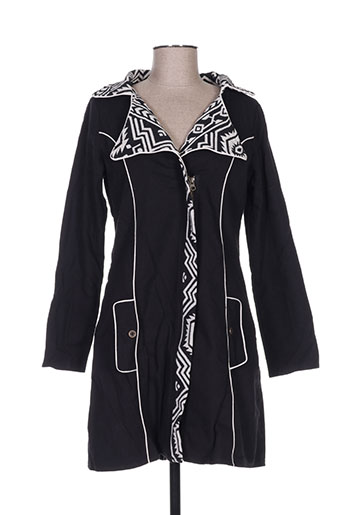 bamboo's manteaux femme de couleur noir