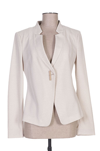 armani vestes femme de couleur beige