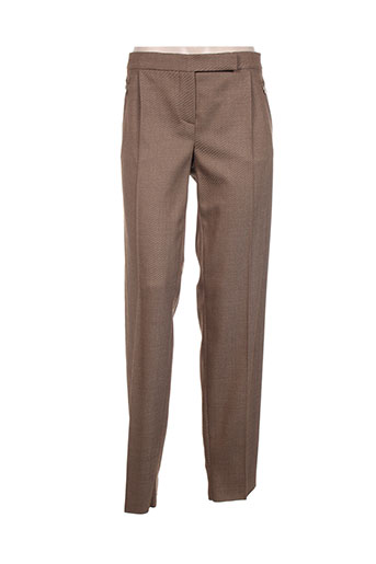 maxmara pantalons femme de couleur beige
