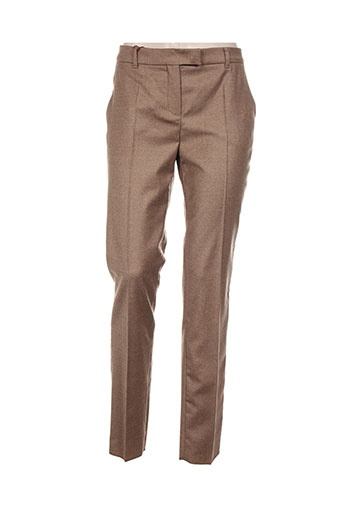 maxmara pantalons femme de couleur beige
