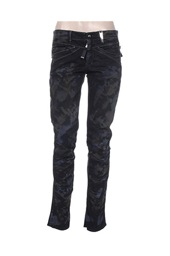 high pantalons femme de couleur noir