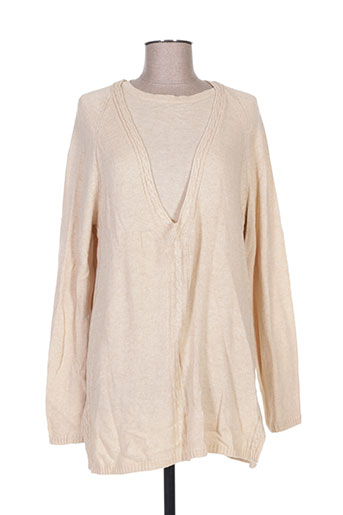 maxmara gilets femme de couleur beige