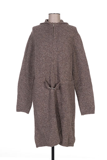 maxmara manteaux femme de couleur marron