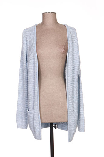 ichi gilets femme de couleur bleu